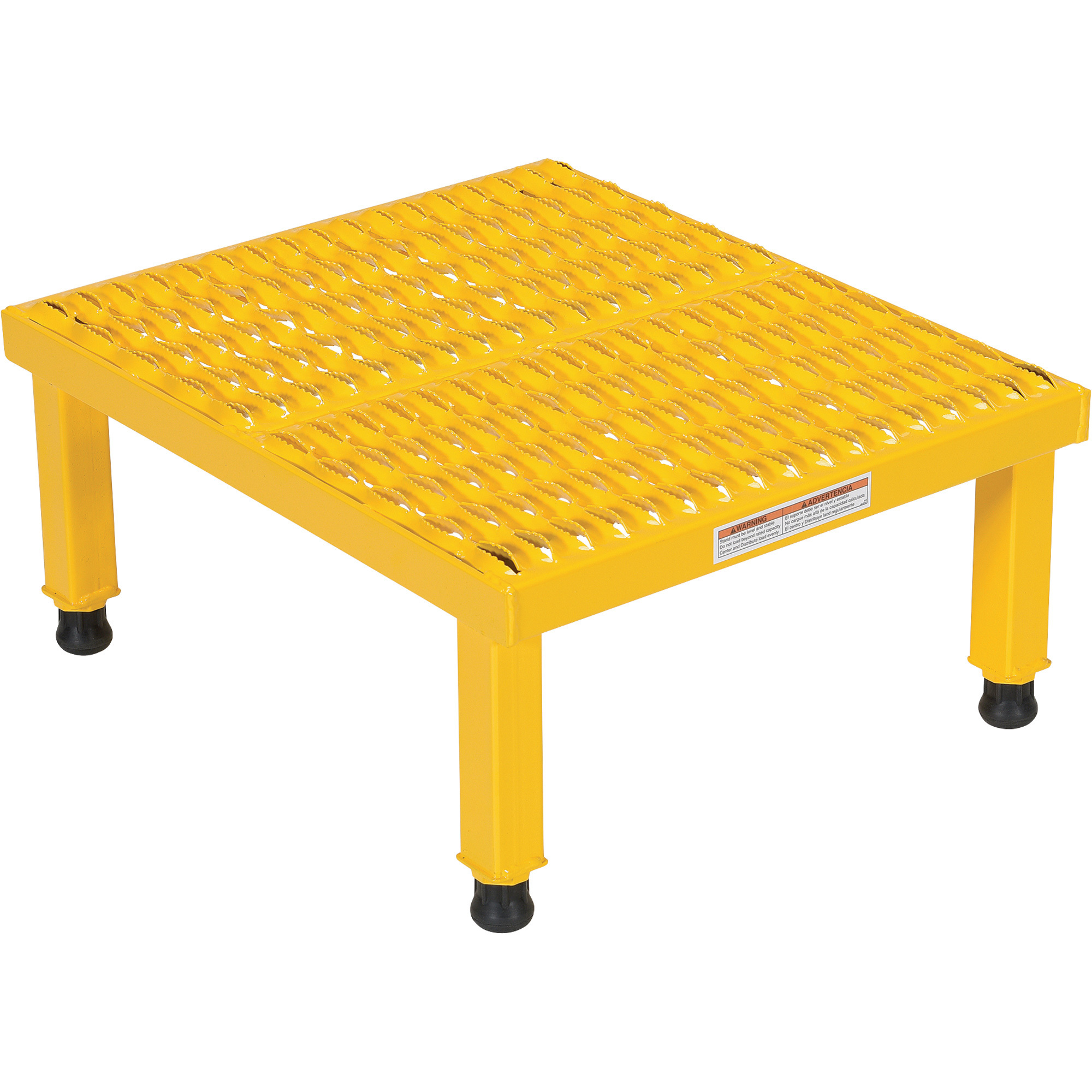 Vestil, Steel Adjustable Work-Mate Stand 23-1/2 In. x 19-9/16 In. x 10-1/2 In. 500 Lb. Capacity Yellow, Model# AHW-H-1924